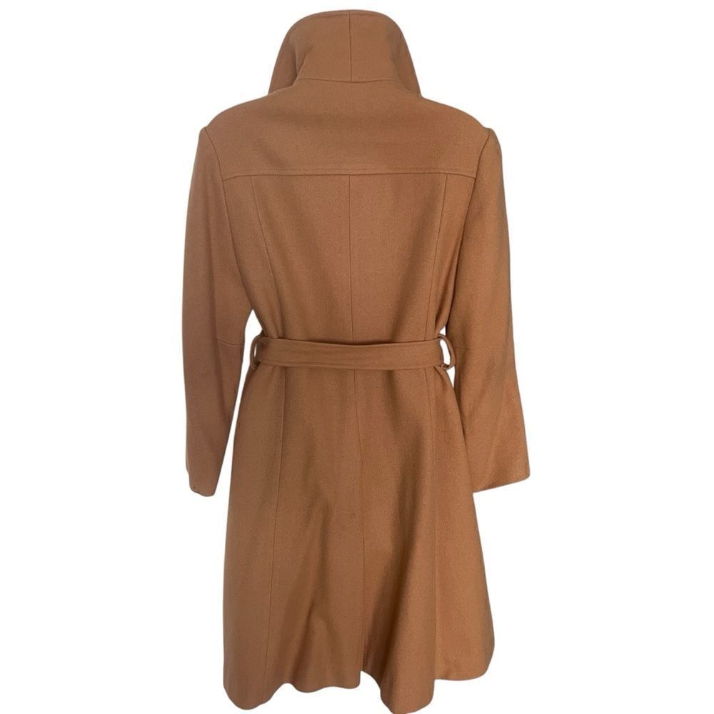 Vintage Classic Camel Wool Blend Coat - Size 10 - Picture 5 of 7